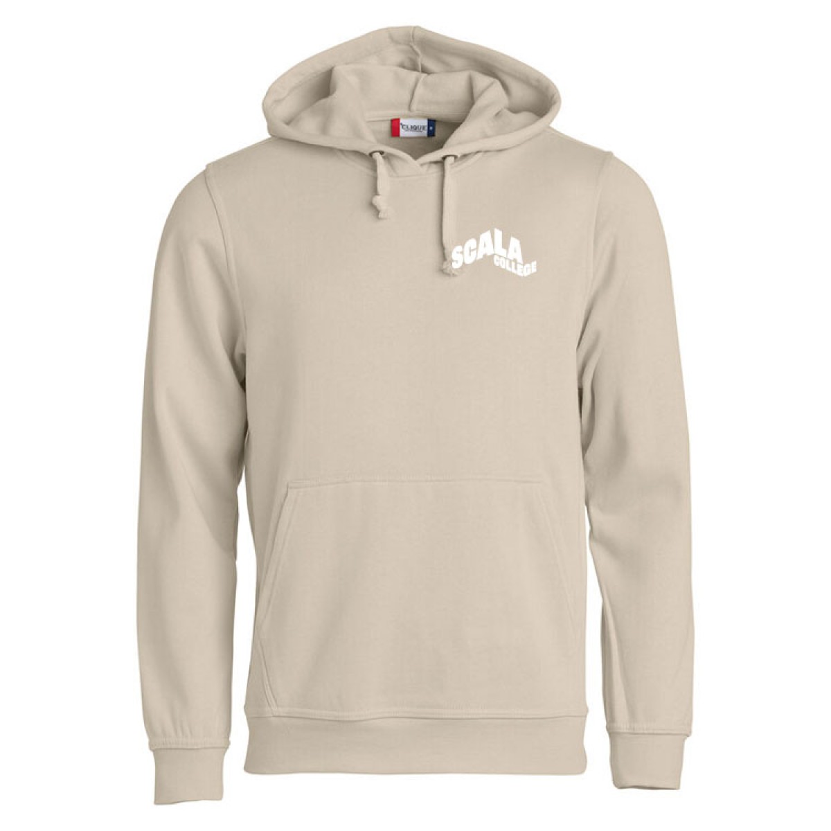 scala logo hoodie beige