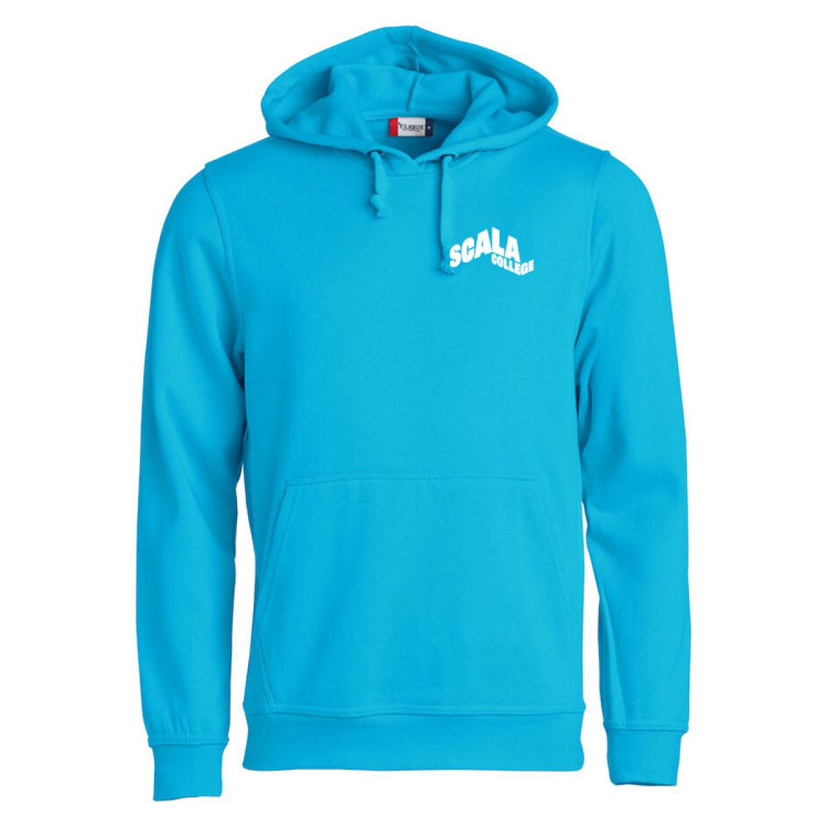 scala logo hoodie turquoise
