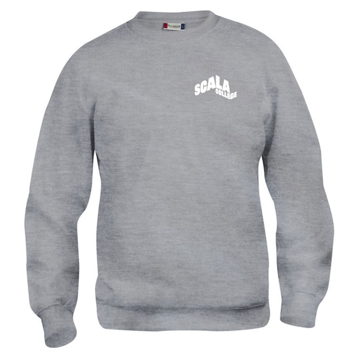 scala logo sweater grijsmelange