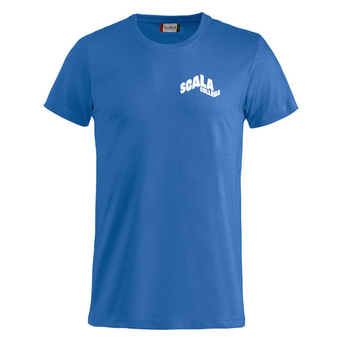 Scala Logo T-shirt Unisex Kobalt Blauw